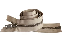 YKK #10 Antique Brass Metal Separating Zippers Extra Heavy-duty Jacket 5" - 36"