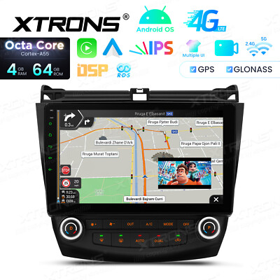 For Honda Accord 10.1'' Android Car Stereo Octa Core 4G LTE Single Dual Zone AC