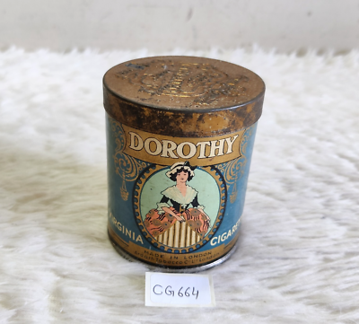 Antique Ardath DOROTHY Virginia Cigarette Advertising Tin Box England Rare  CG664