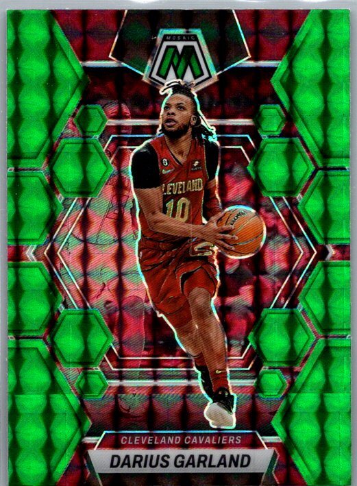 2022-23 Panini Mosaic #124 Darius Garland Green