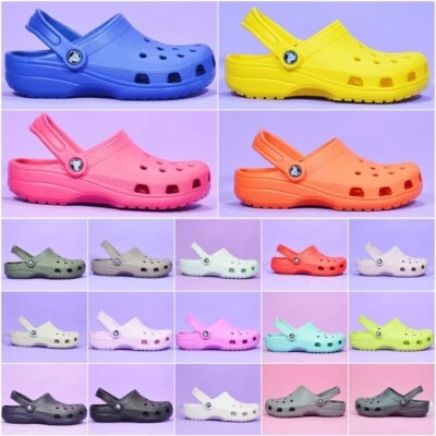 CROCS Kinder Erwachsene Klassische Sandale Leicht Urlaub Strand Slipper Schuhe Slipper
