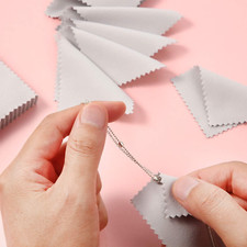 200 Jewelry Cleaning Cloths Double-Sided Polishing for Gold Silver Watch Glasses