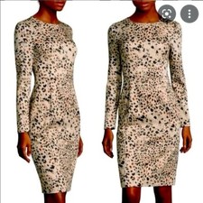 Leopard Print Long Sleeve Dress
