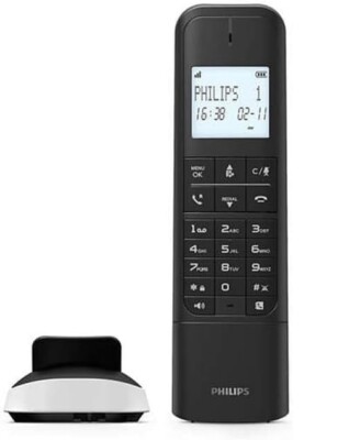 Philips M4701W/12 Schnurloses DECT-Telefon,Haustelefon 4,6 cm, LCD-Display