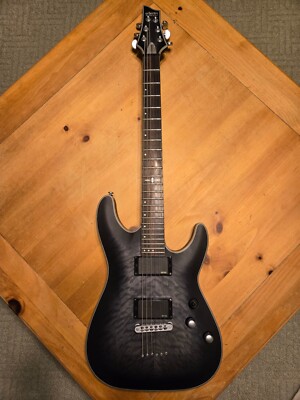Schecter Guitar Research C-1 Platinum Electric Guitar Translucent Black