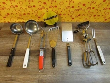 EKCO / FLINT VTG Kitchen Utensils CHOICE OF: Ladle, Can Opener, Spatula, Beater