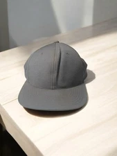 Yupoong The Classics Snapback Hat Gray Wool Blend Flat Bill Cap