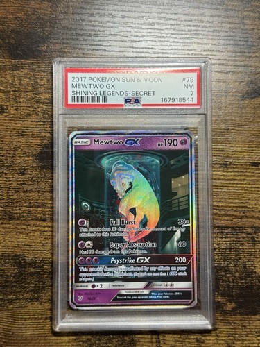 Mewtwo-GX graded PSA 7 for sale on eBay