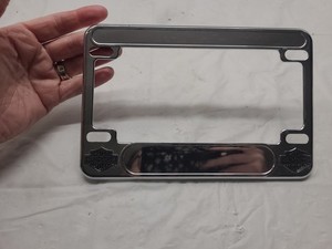 Harley-Davidson Chrome Motorcycle License Plate Frame Mount Holder Cover