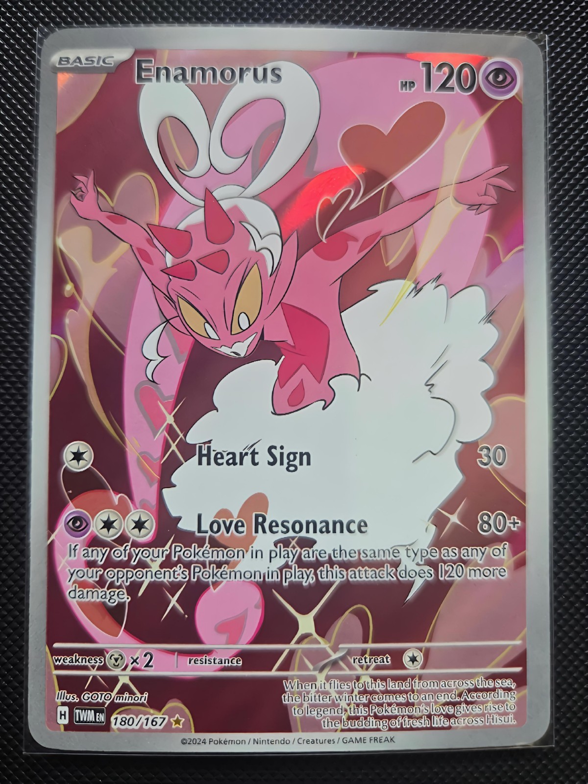 Enamorus 180/167 Twilight Masquerade (TWM) NM Illustration Rare Pokemon Card 