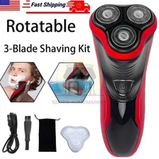 Electric Razor Shaver Men's Rotary Waterproof With Pop-up Trimmer Wet &Dry Razor