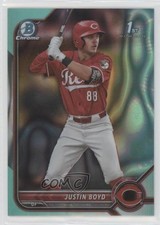 2022 Bowman Draft Chrome Aqua Lava Refractor 83/199 Justin Boyd #BDC-13 2a9