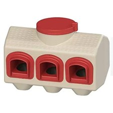 OverEZ Chicken Feeder - Holds 50 Pounds of Feed - Inside or Outside Hen Coop ...
