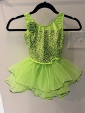 Revolution Dancewear RC17179 See Ya Later, Alligator Child Medium Lime Green