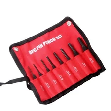 8Pcs Professional Roll Pin Punch Set Case Pin Punch Tool Pin Grip Roll Pin4623