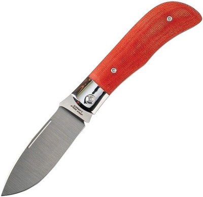 Jack Wolf Knives Timber Jack Fire Canvas Micarta Folding 154CM Knife 54316