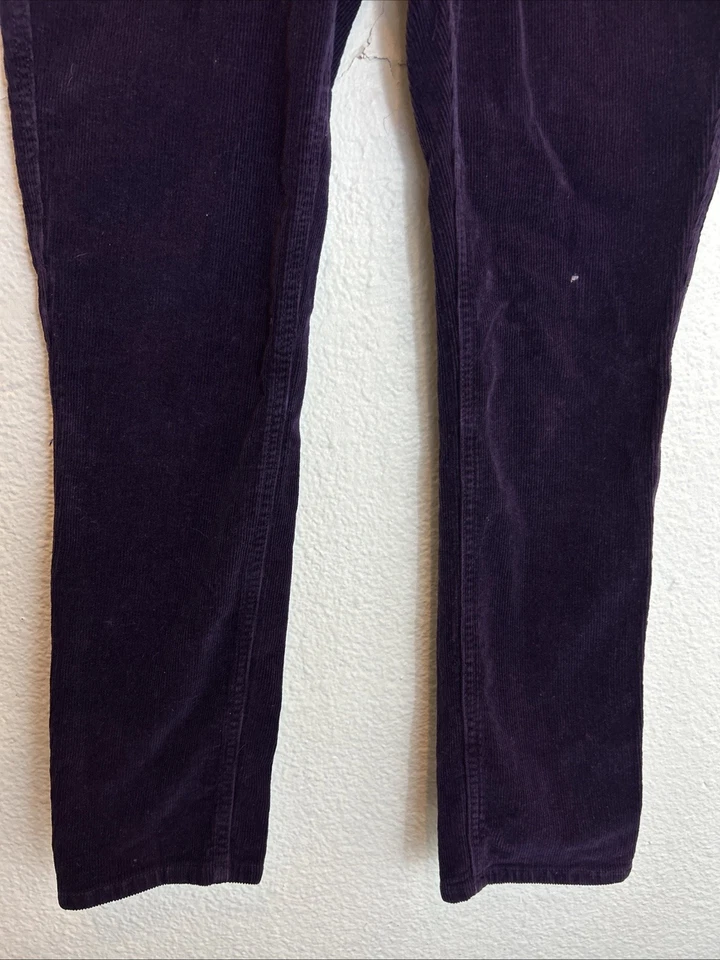 Pantalones de pana Gap Girlfriend ciruela púrpura talla 2 para mujer 28x26,5 Foto 2 de 4