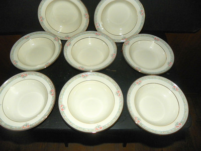 MIKASA LA ROSE FRUIT BOWLS ( SET OF 8 ) NEW