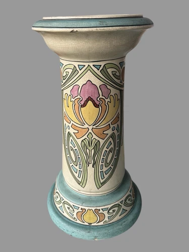 Vintage Roseville Persian Art Pottery Pedestal Jardiniere Stand