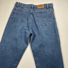 VTG Levi 550 Relaxed Fit Jeans 80s/90s Made in USA Mens 36x30 Blue Denim Faded