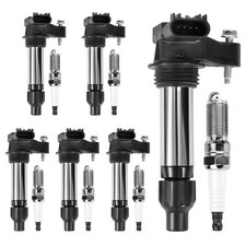 Bobina Accensione e Candele Iridio Compatibile con Chevy Impala Malibu Equ...