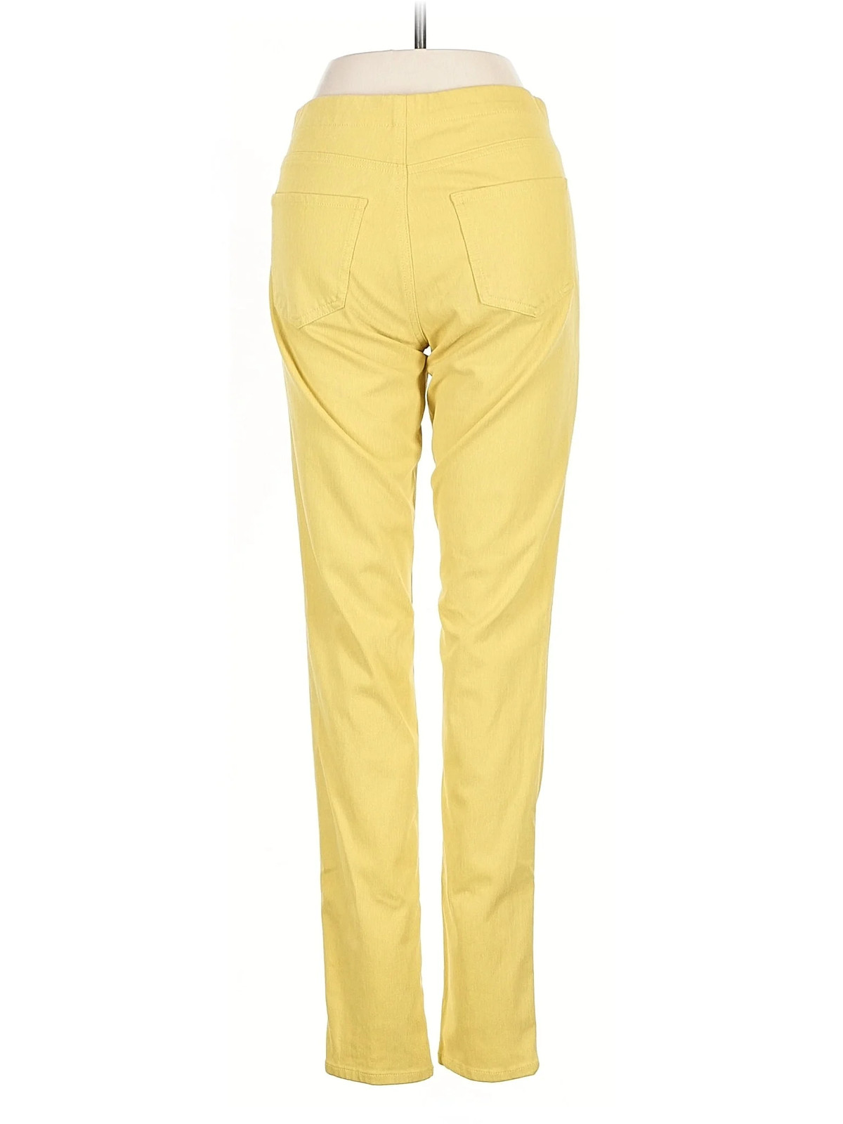 Uniqlo Women Yellow Casual Pants S thumbnail 2