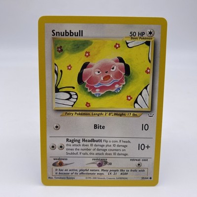 Pokémon Snubbull 55/64 ENG Common Neo Revelation 2000