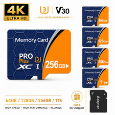 128GB 256GB Micro SD Card Memory Card TF Card with Free Adapter High Speed Lot