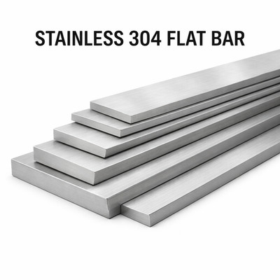 Edelstahl Flachstabplatte - 3-8 mm Stärke, 20-100 mm Breite | Güteklasse 304