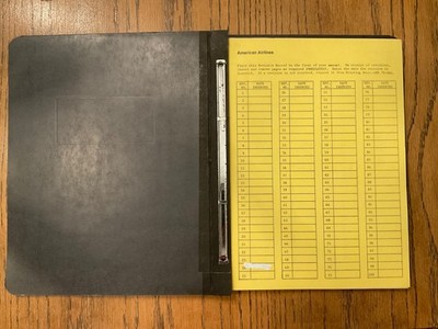 1980's American Airlines Airport Analysis Boeing 757 767 Pilot Plane Landing Wts