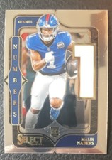 Panini 2024 Select Malik Nabers New York Giants Rookie Insert Select Numbers #5