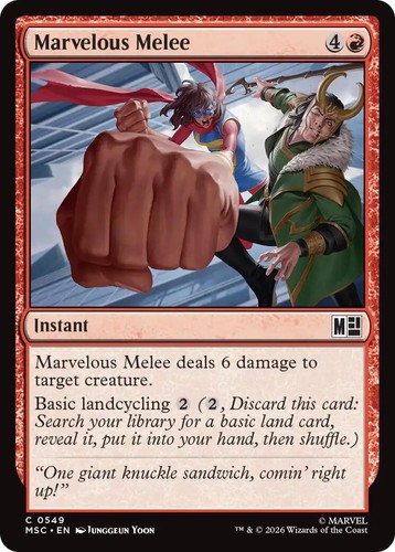 1x MTG The Fantasticar Commander: Marvel Super Heroes Magic the