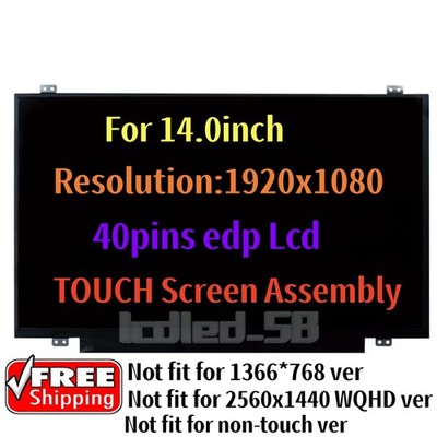 FHD For Lenovo ThinkPad T470 20HD0058US 20HD005DUS 20HD005EUS LCD Touch Screen