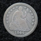 1844 Seated Liberty Half Dime * Nice Eye Appeal * 5844