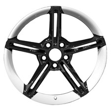 Refurbished 21x9.5 Painted Black / Silver Wheel fits 2020-2022 Porsche Taycan