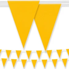 100ft Pennant Safety Flags Outdoor Banner Warning Flagging Banner Marking for Gr