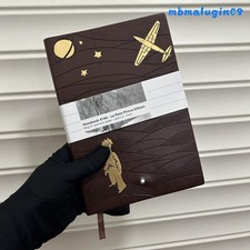 Montblanc #146 Le Petit Prince Golden Airplane Brown Notebook