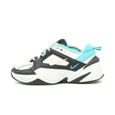 Nike Damen Air Monarch IV Schuh Weiß/Schwarz/Türkis Low-Top Sneaker EU 39