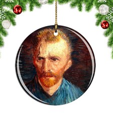 Van Gogh Self Portrait 04 Painting Christmas ornament city travel souvenir