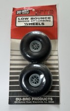 Du-Bro 3 1/4"  Low Bounce Shock Absorbing Wheels Sealed