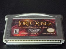 Lord of the Rings Fellowship of the Ring gba cartridge