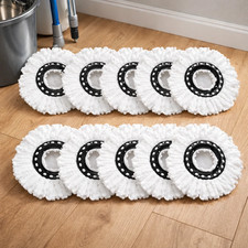 6x Spin Mop Head Replacement Microfiber Heavy Duty Floor Mop Refill Heads 360°