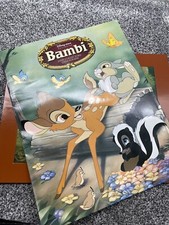 DISNEY STORE EXCLUSIVE 'BAMBI' 2005 COLLECTORS LITHOGRAPH Double Sided
