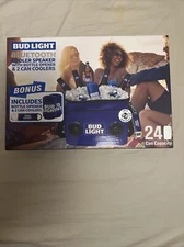 BUD LIGHT Cooler With BluetoothSpeaker Portable Rechargeable‼️FREESHIPPING🔥
