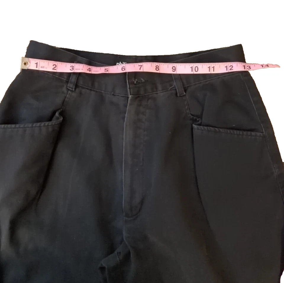 Vintage Philippe Adec Steampunk French Denim Size 38 Missing Button 26" Waist - Image 3 of 4