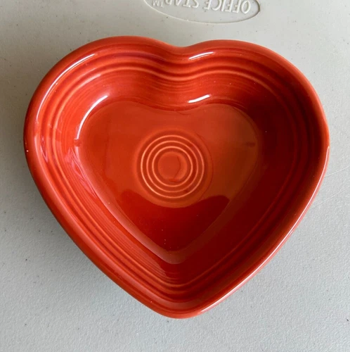 Fiestaware Small Heart Bowl Fiesta Paprika 6 inch - New