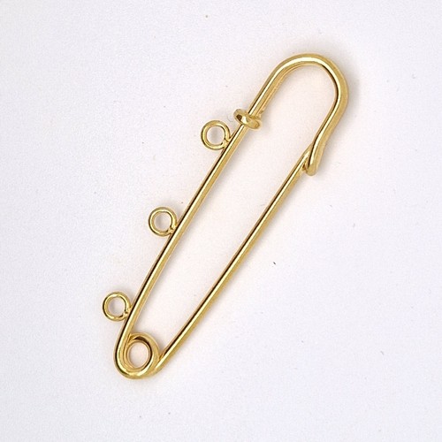 KILT PINS with Loop Holes Steel Safety Brooch Pin Jewellery Findings x 5 Pack - Picture 4 of 5