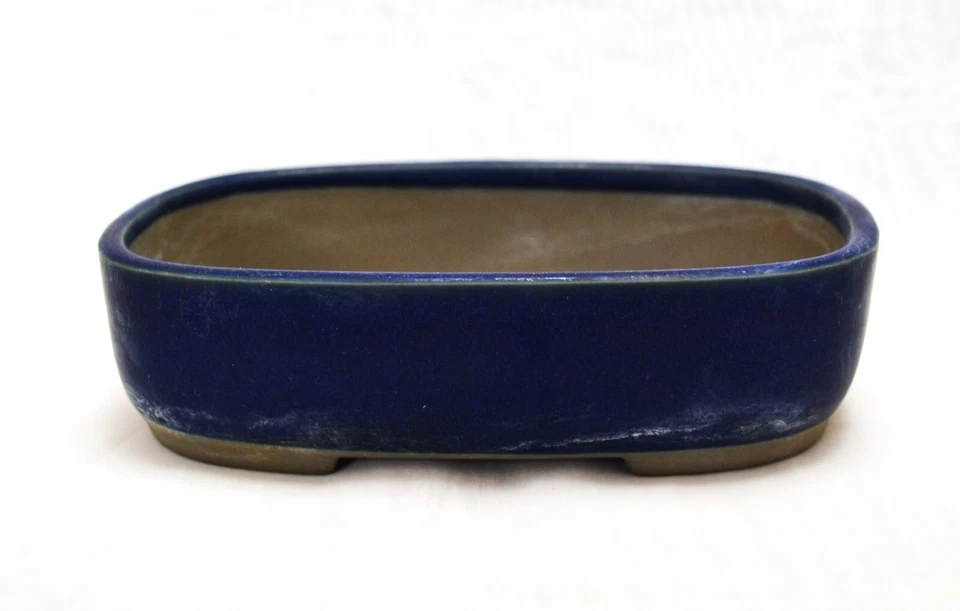 Bonsai pot rectangular Rare with gentle rounded corners 15.5cm Vintage Japanese - Image 3 of 4