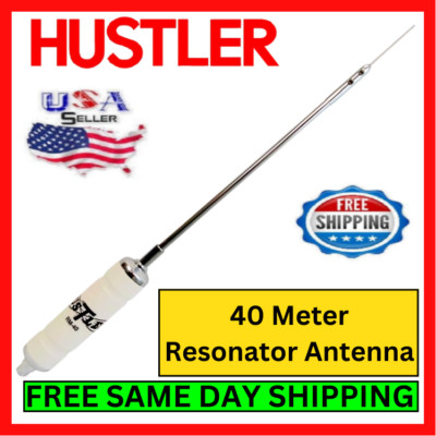Hustler RM-40 Resonator Antenna 40 Meter Vertical Antenna For Ham Citizen Radio