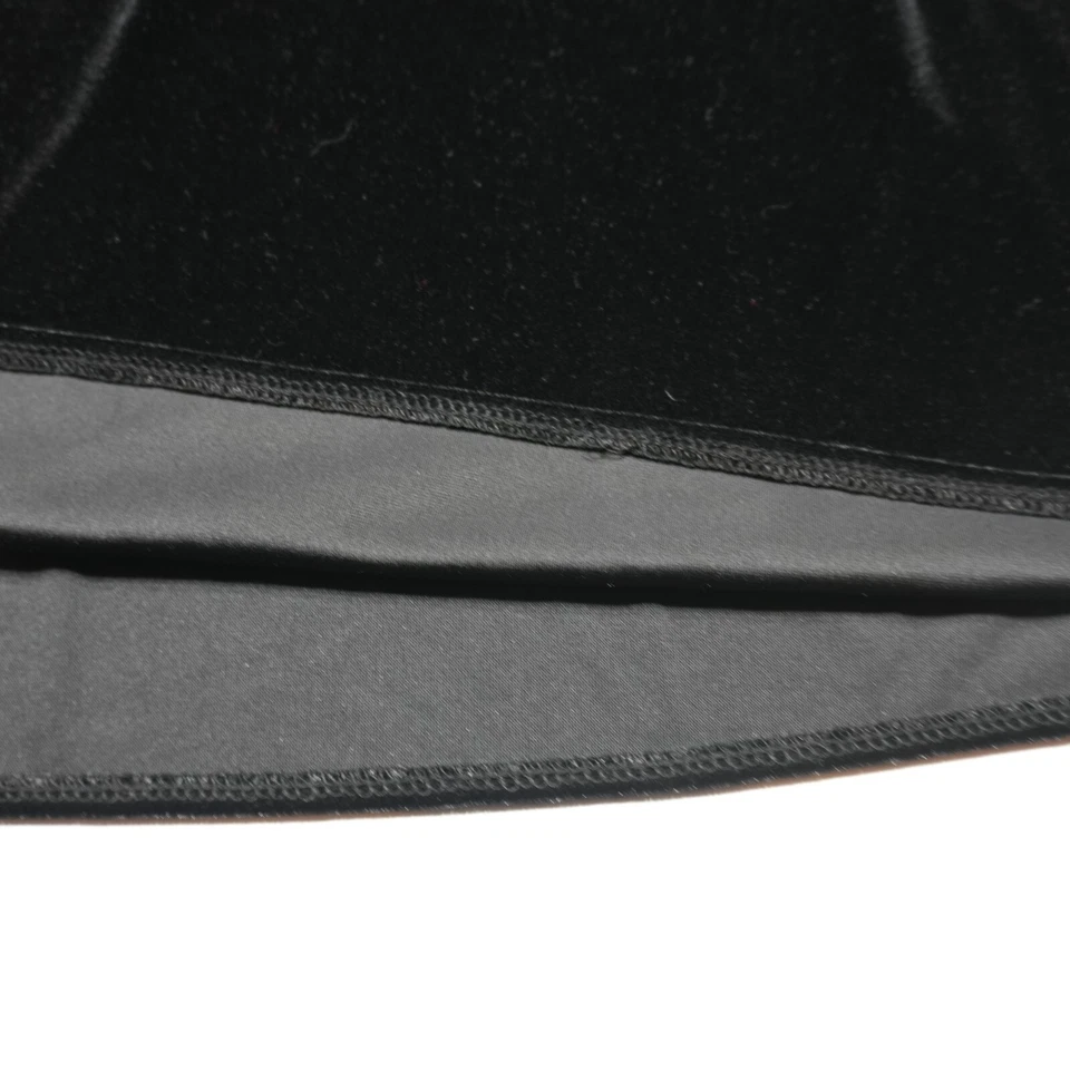 New York & Company Stretch Dress XL Formal Party Velvet Black Draped Fit & Flare - Image 4 of 4